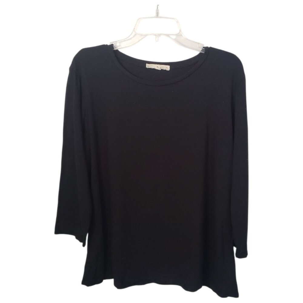 CT2263 Johnny Was Black Calme T-shirt XL